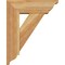 Ekena Millwork Traditional Traditional Rough Sawn Bracket w/ Offset Brace, Western Red Cedar, 6"W x 16"D x 20"H BKT0604X16X20TRA01RWR - alternate 2